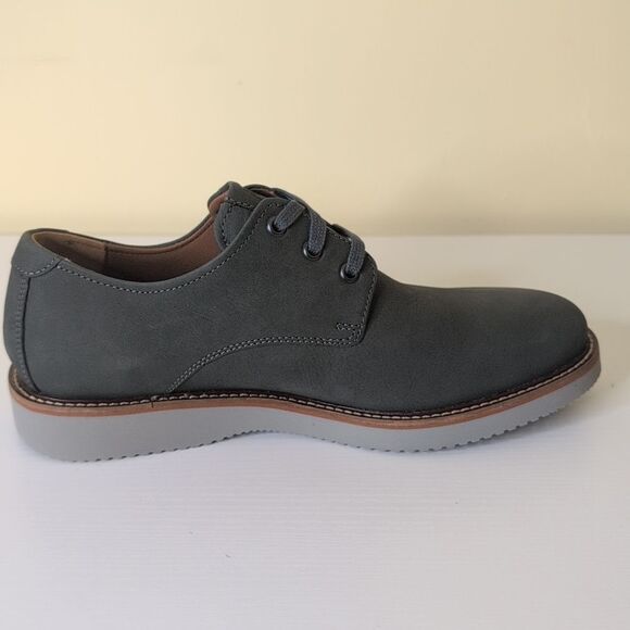 Dunham Men's 8 2E Clyde Plaintoe Dark Grey Suede Shoes, NEW - Picture 11 of 13